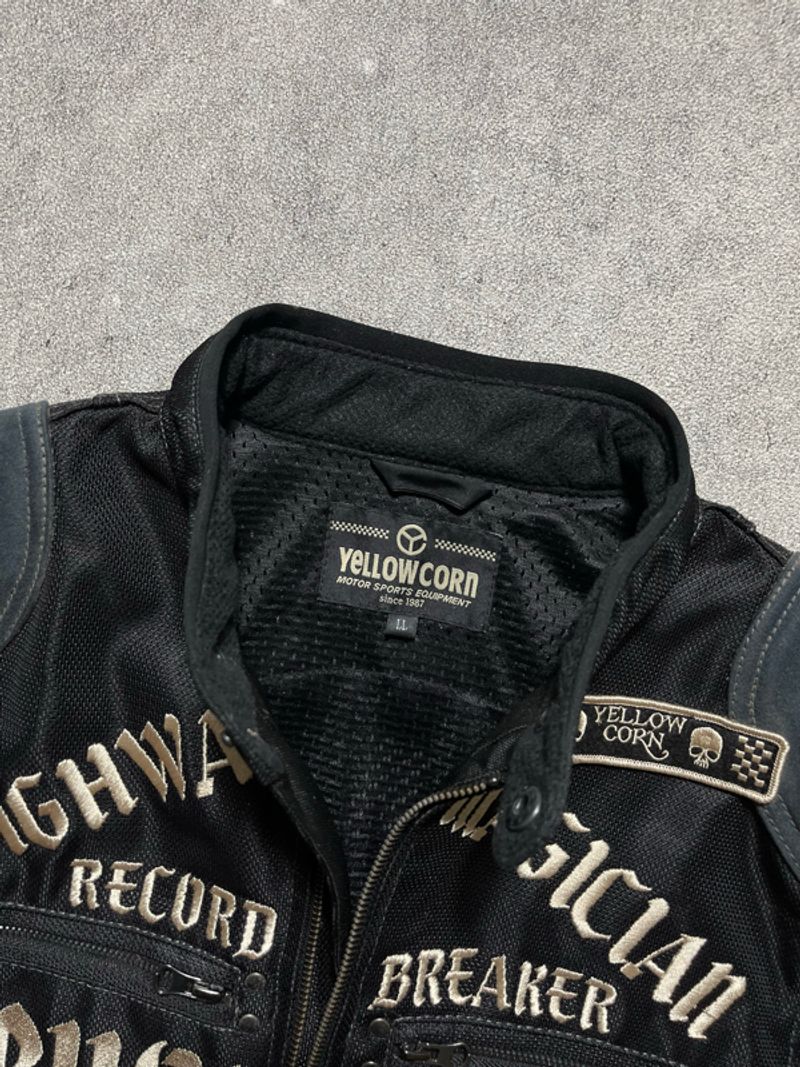 YELLOW CORN イエローコーン　highway magician LL Yellow Corn Highway Magician Motorcycle Jacket - Preloved