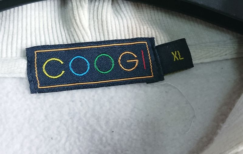 Vintage Zip Hoodie COOGI Putih, foto 5
