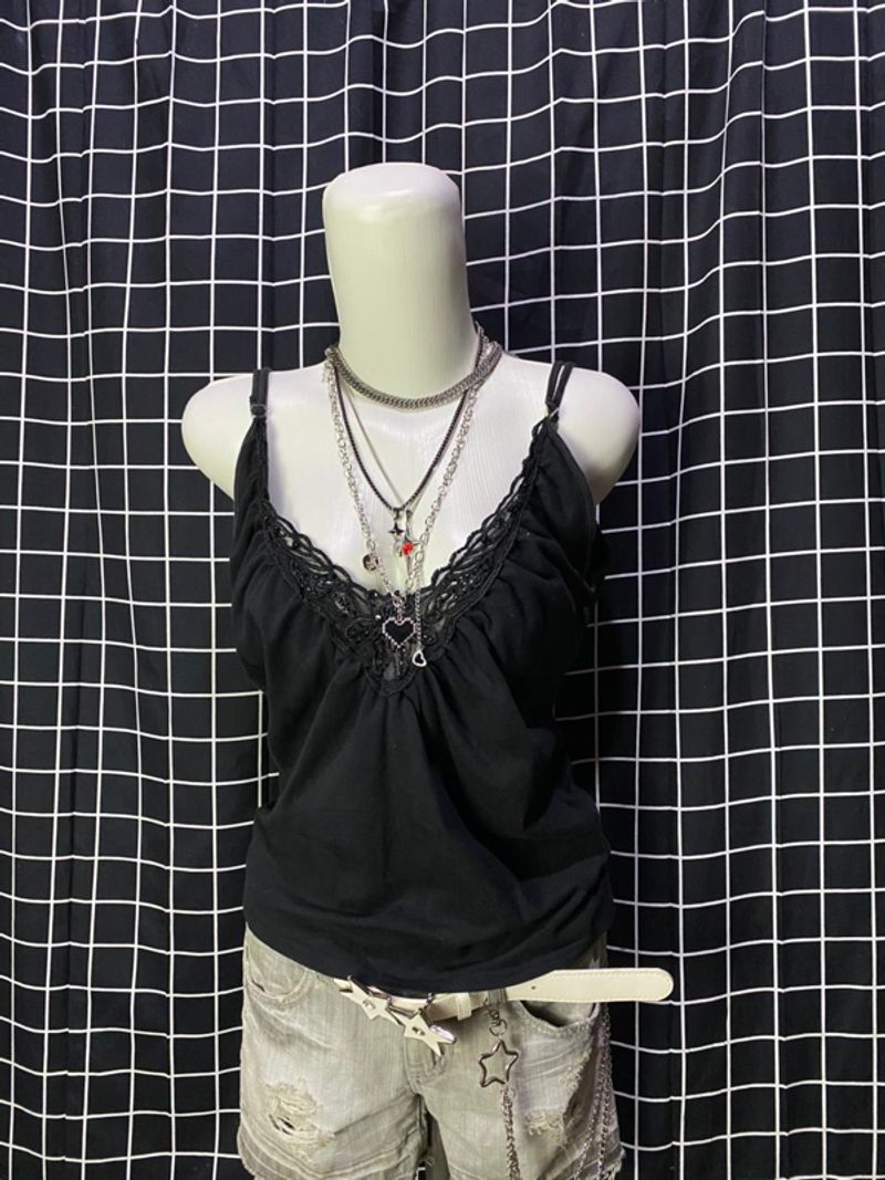 y2k rt denim tank top, foto 2