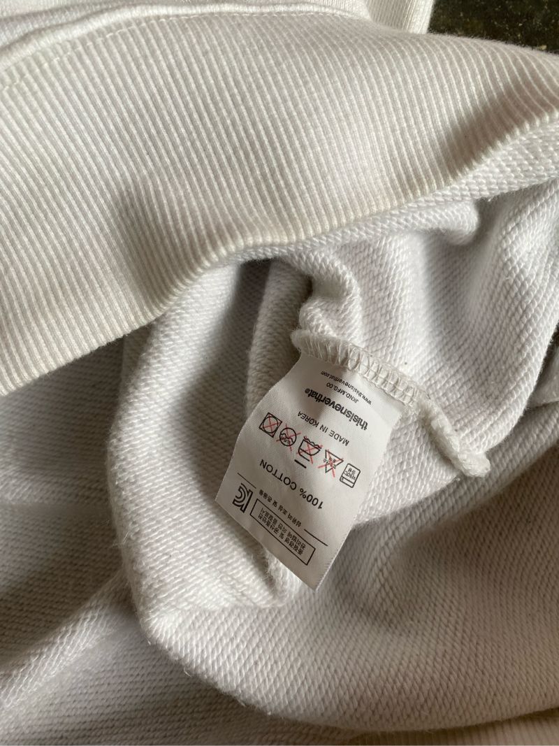 Sweatshirt Thisisneverthat Spellout White Crewneck, foto 4