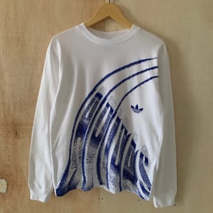 Adidas Sportswear Casual Sweatshirt Pria white blue