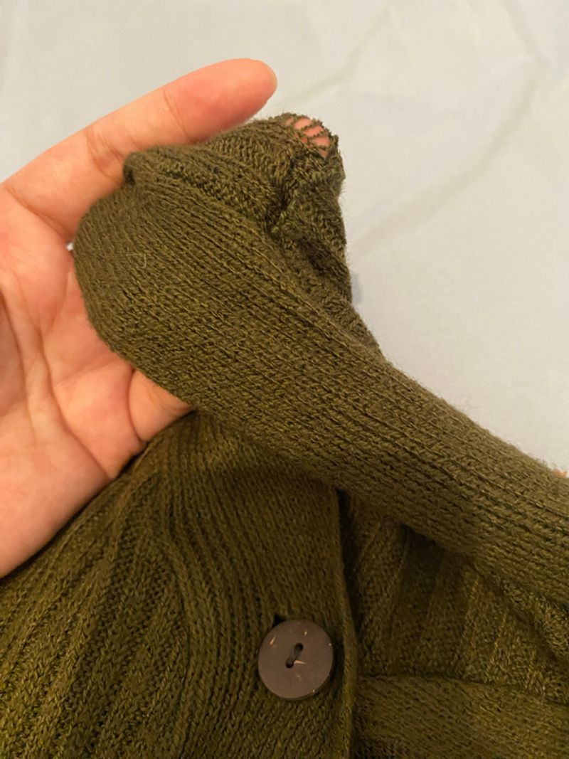 Cardigan rajut Hijau, foto 4
