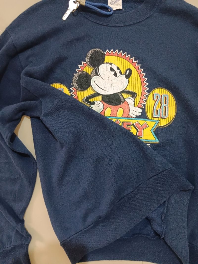 Vintage 90's mickey worldclass 1928 sweatshirt, foto 3