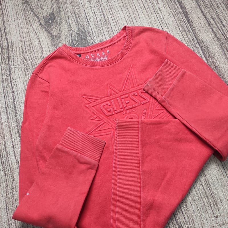 Guess Casual Sweater Pria red, foto 3