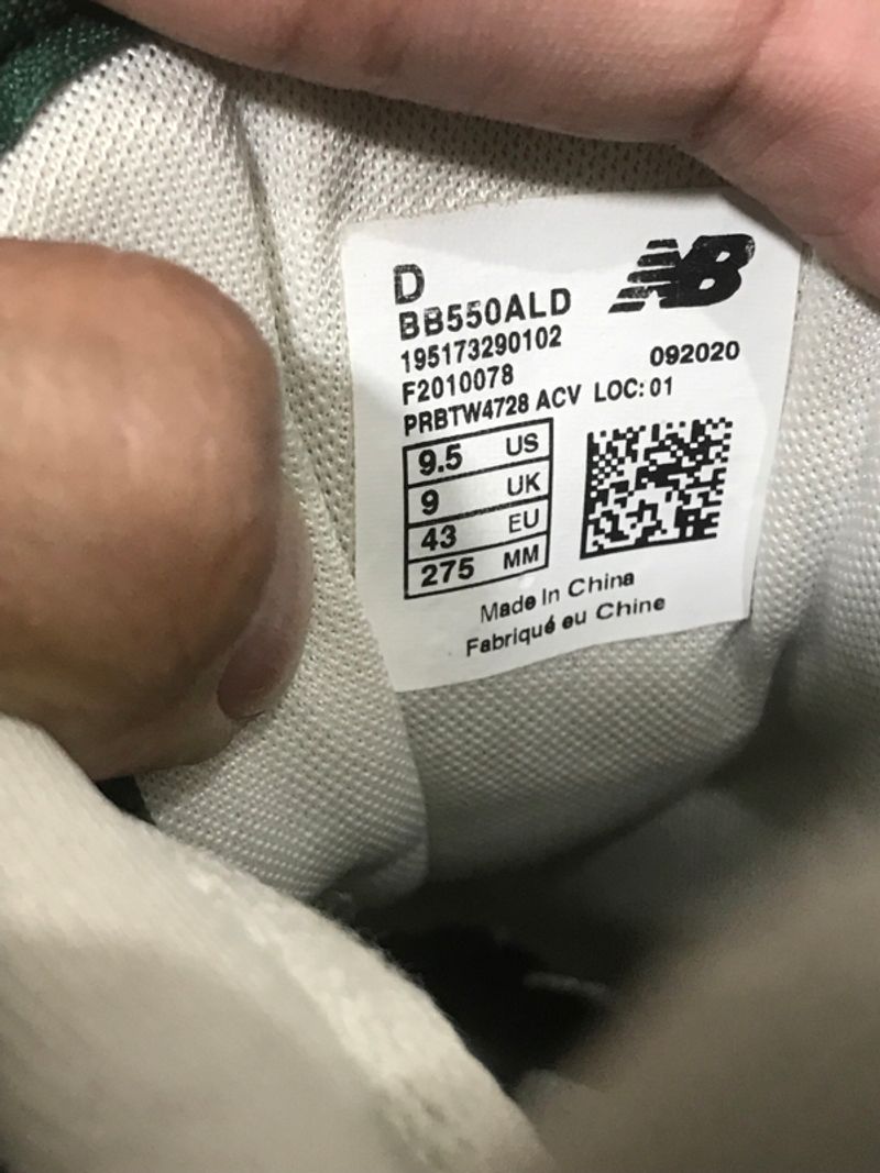 New Balance 550 ALD Evergreen, foto 5