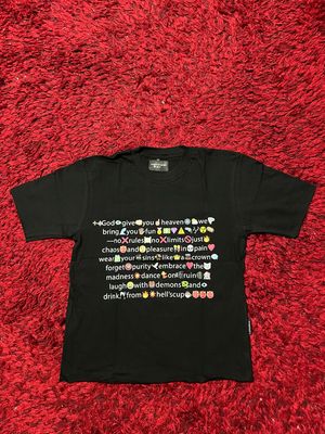 unfinished tshirt “emoji fun”