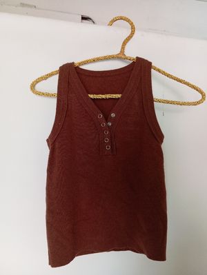 Top coklat wanita