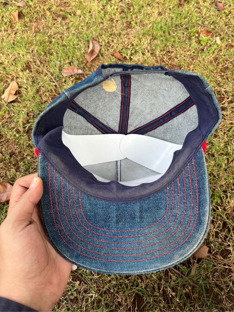 Vintage Hat Pria navy, foto 3