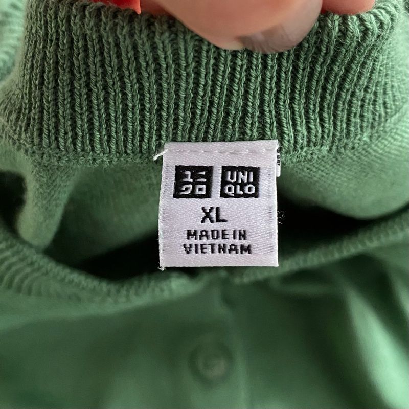 Green Uniqlo Cardigan, foto 3