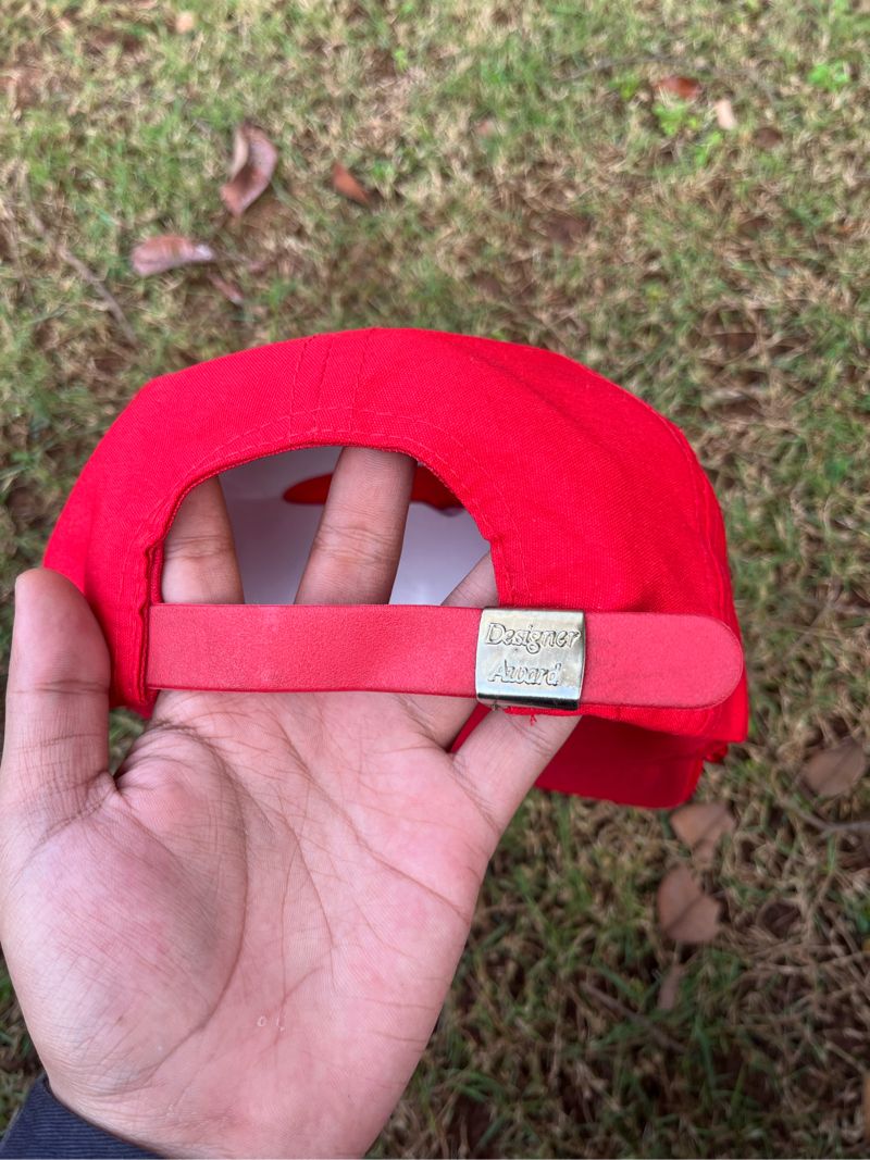 Vintage Hat Pria red, foto 4