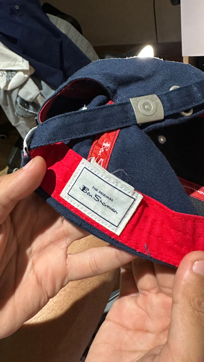 Original Ben Sherman Navy Baseball Cap-Second Good Condition, foto 5