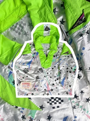 Ellesse Biker Windbreaker Pria white green