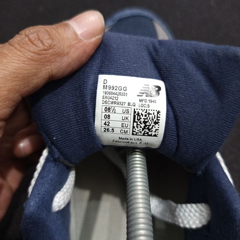 New balanace 992 navy grey, foto 5