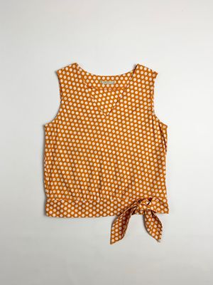 Y2k Polkadot Vneck Tie Made In Japan