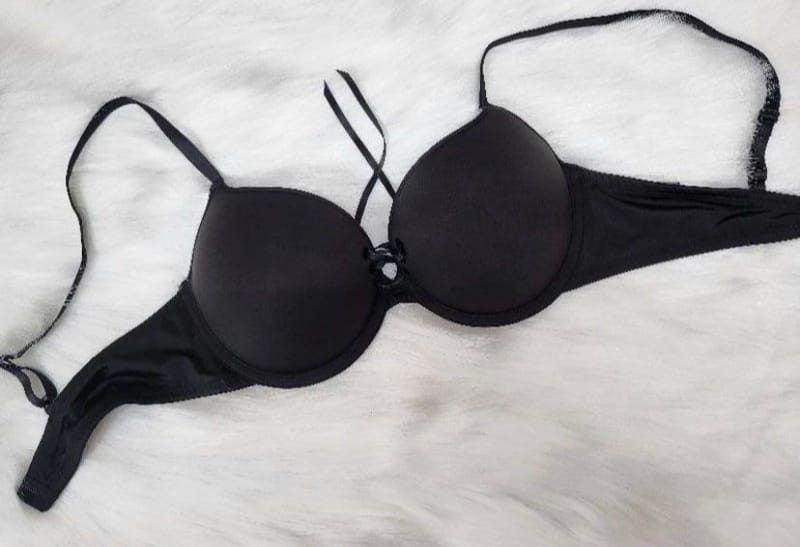 H&M Minimalist Bra Wanita black, foto 3