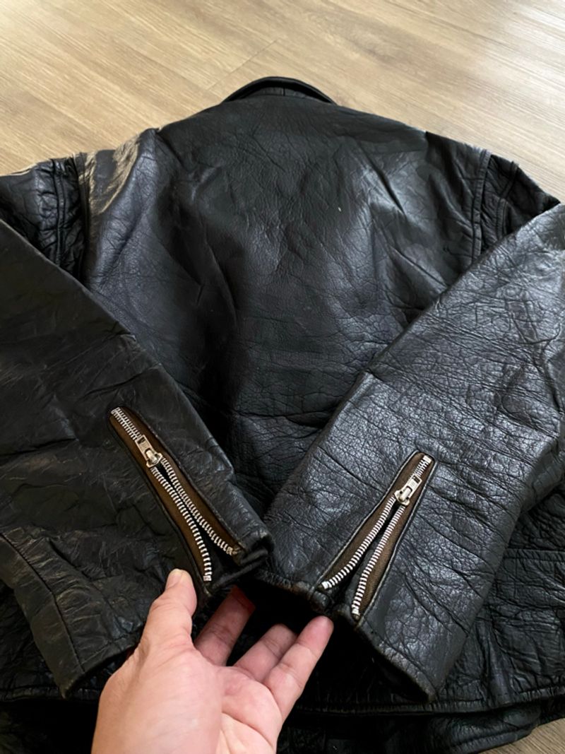 VINTAGE RAMONES LEATHER JACKET | ROCKSTAR, foto 10