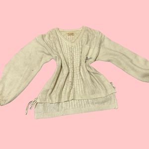 baloon sleeve knit sweater