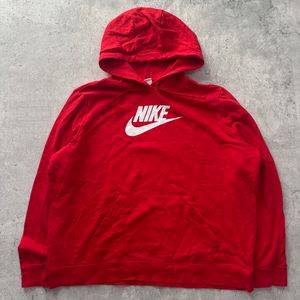 Red Nike hoodie