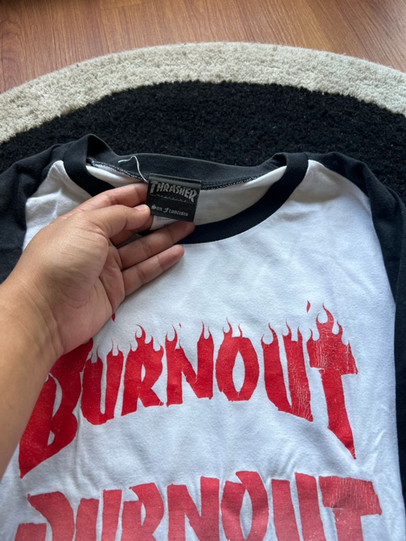 kaos raglan thrasher burnout, foto 2