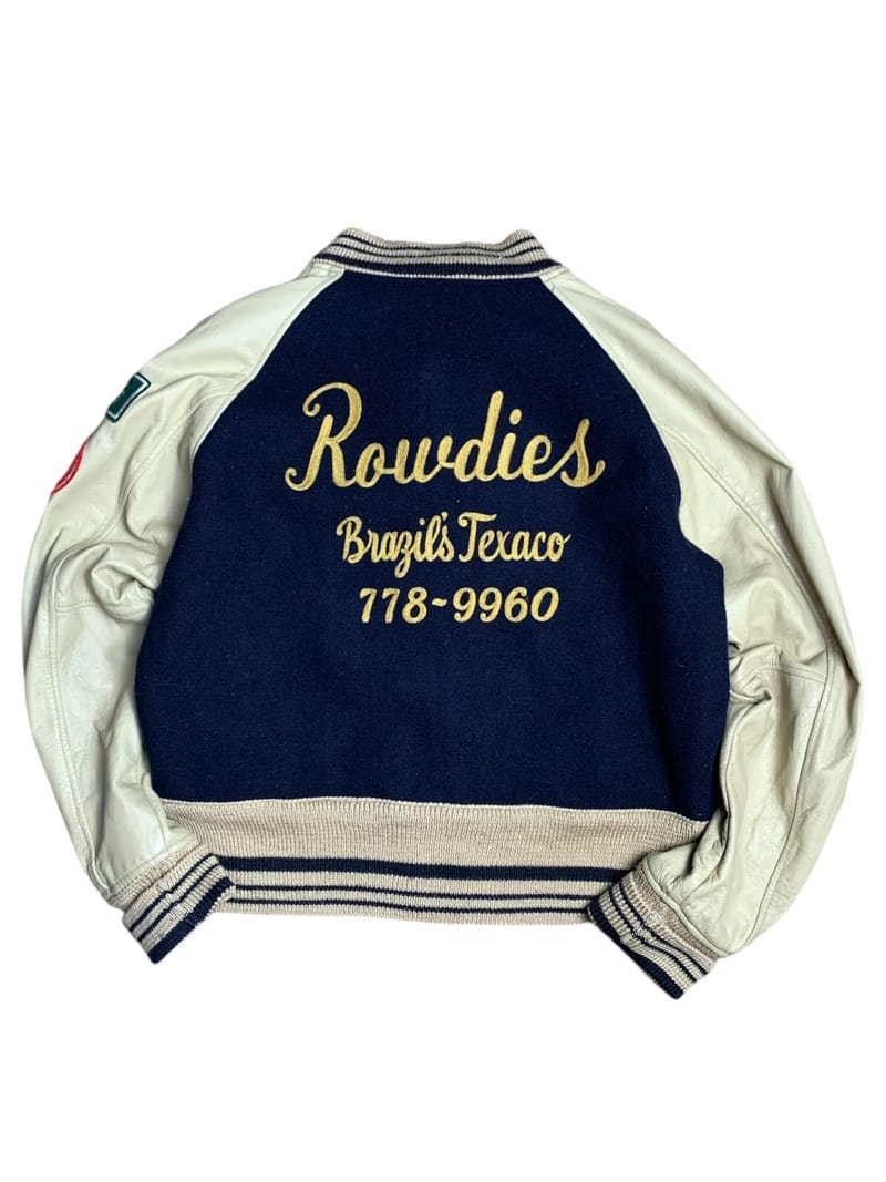 Avirex Vintage Y2K Leather jacket Pria navy, foto 3
