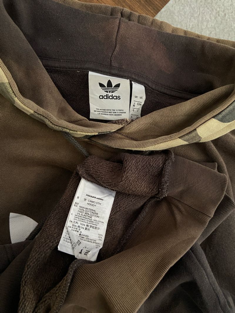 ADIDAS BIG LOGO CAMO PULLOVER HOODIE, foto 5