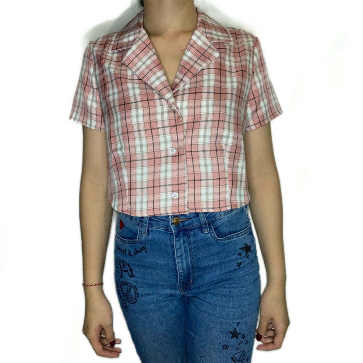 Crop top Wanita pink, foto 2