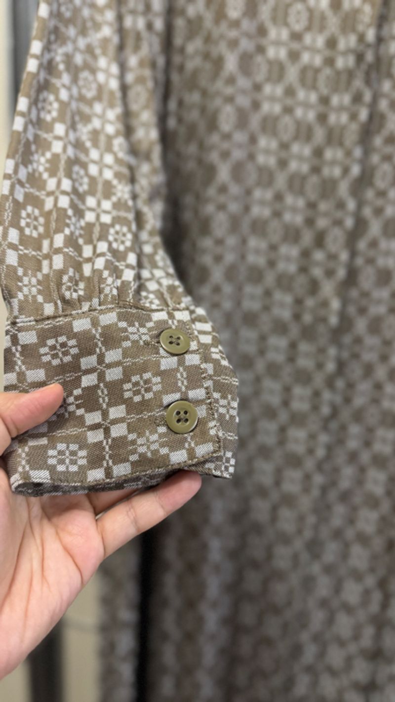 Wrap dress Wanita brown, foto 5