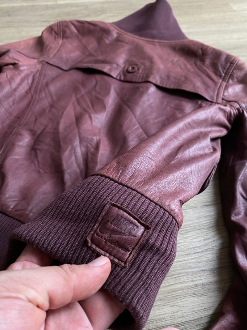 NIKE BOMBER LEATHER JACKET | CASUAL | OUTER, foto 8