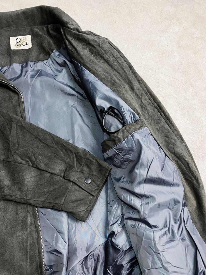 Peanut Suede Double Zip Blouson Harington Casual Work Jacket, foto 7