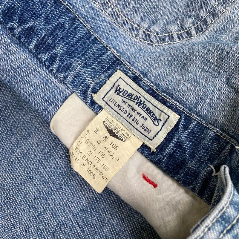 Overrals denim jeans World worker bay big John carpenter, foto 5
