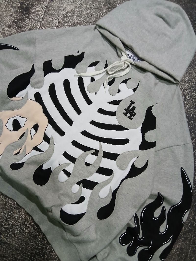 REWORK SKELETON FIRE HOODIE LA, foto 3