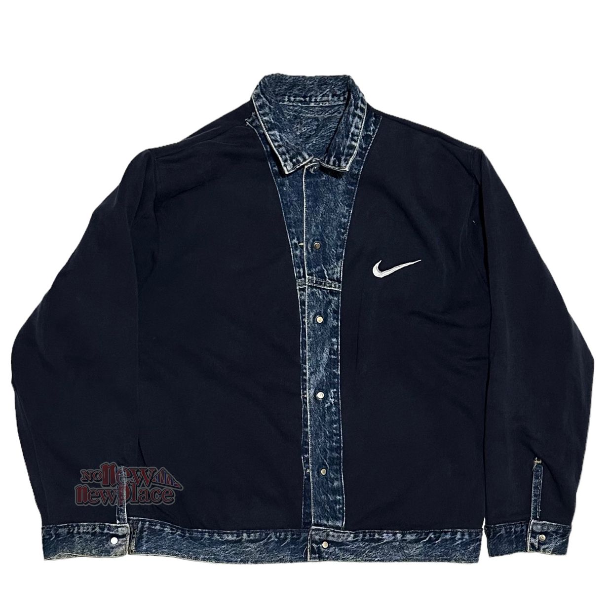 Nike Denim jacket Pria blue, foto 5