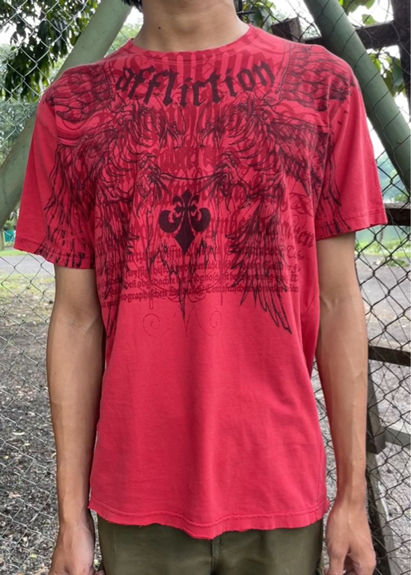 Vintage Affliction Crossed Over Print Tshirt, foto 6