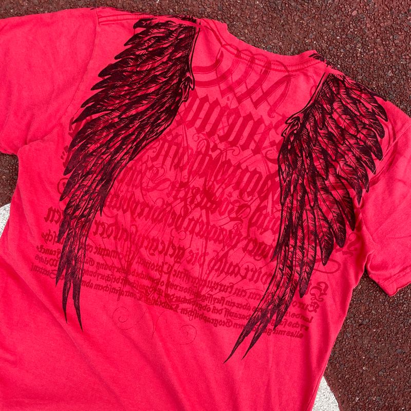 Vintage Affliction Crossed Over Print Tshirt, foto 4