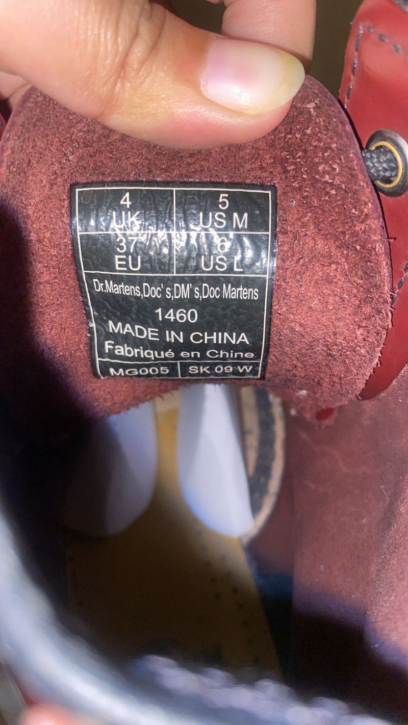 dr martens 1460 smooth boots cherry docmart, foto 5