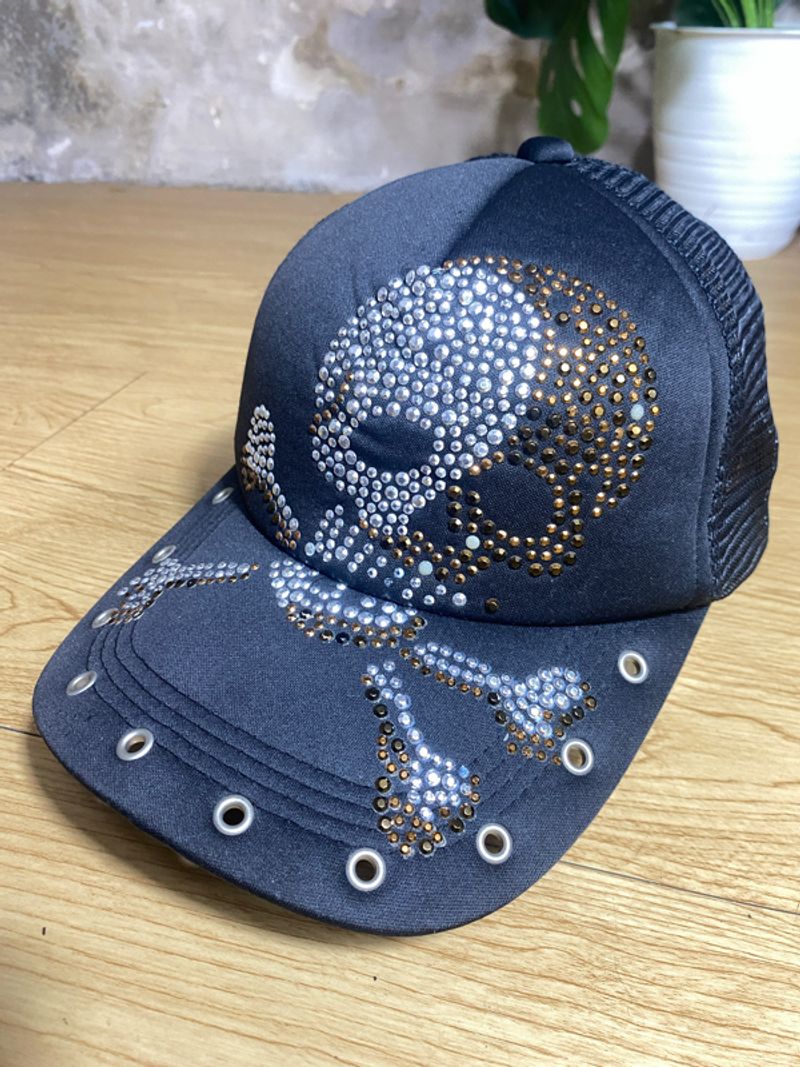 octave skull gothic trucker hat, foto 2