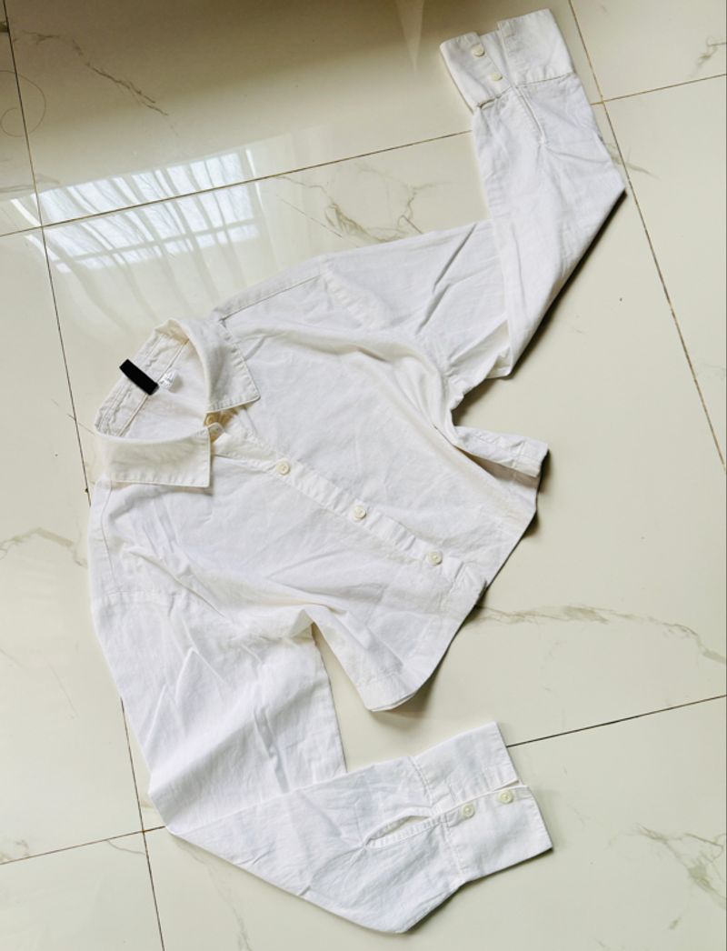 Kemeja putih H&M, foto 3