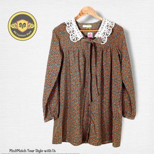 Lowrys Farm Blouse Tunik motif vintage