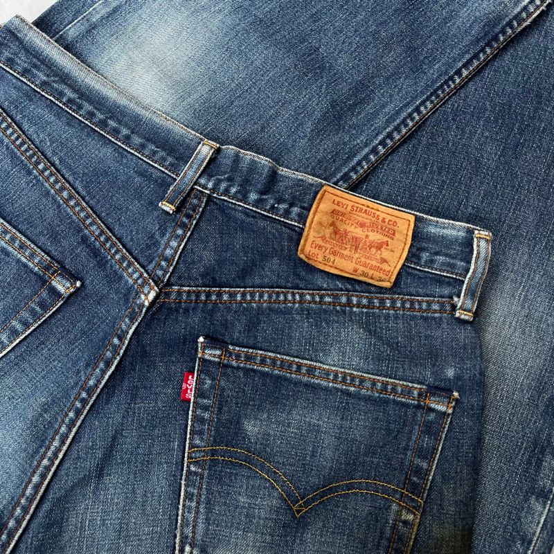 Levis Japan 504 Indigo Denim Pants, foto 7