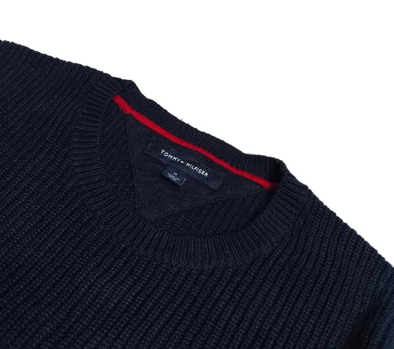 Tommy Hilfiger Ribbed Flag Logo Sweater, foto 2