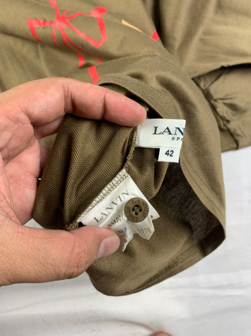 Lanvin Sports Brown Side Button Golf Sleeve (L), foto 8