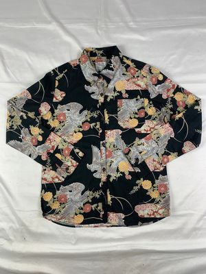 2000s Takeo Kikuchi Eagle Traditional Art Shirt (M)