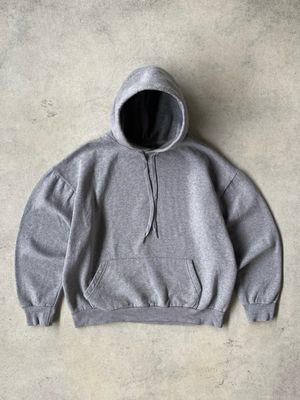 2000s Heather Grey Heavy Weight Boxy Hoodie