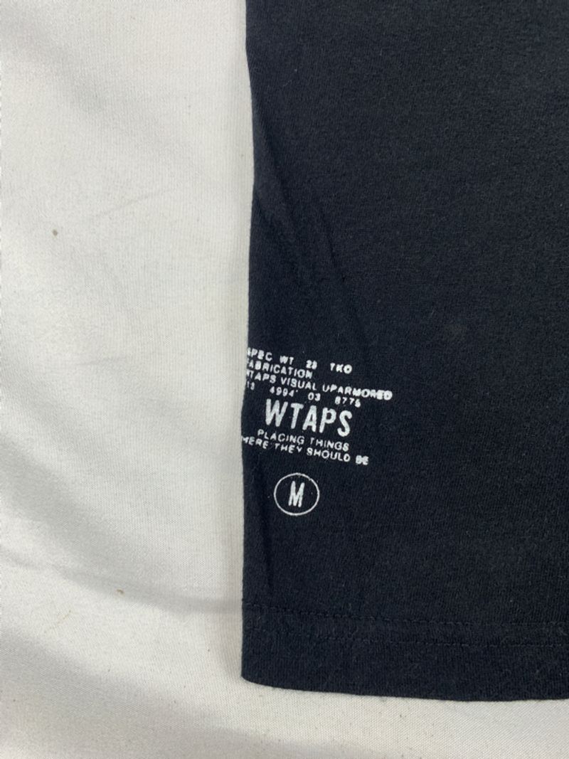 WTAPS Skivvies Black Fitted Elastane Tee (M), foto 2
