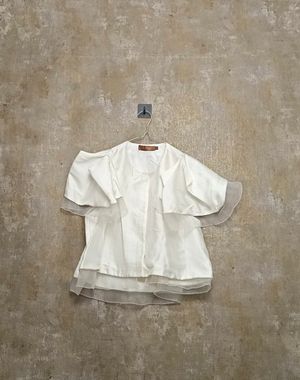 Vivorie White Layered Blouse
