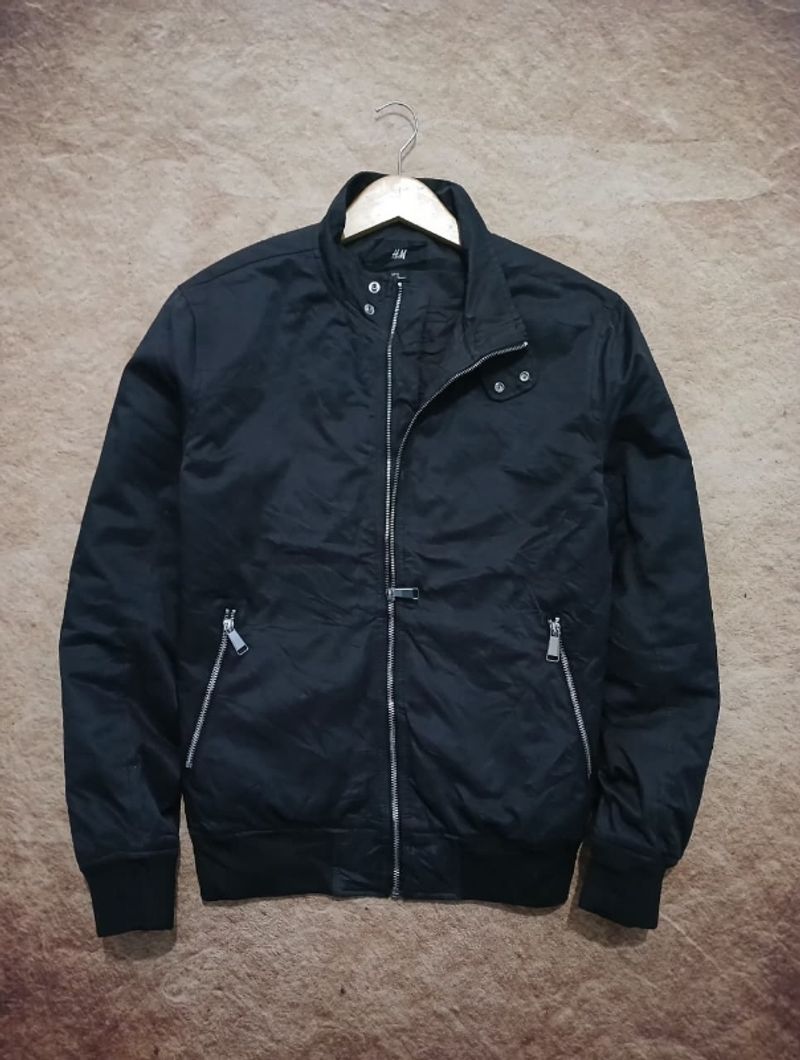 H&m jaket rider kanvas secon original, foto 2
