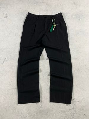 Pleated stripe pants Made in japan