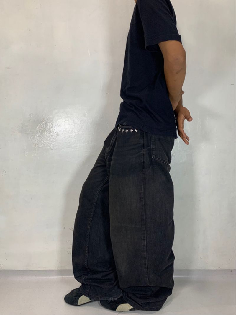 black wash baggy jeans, foto 5