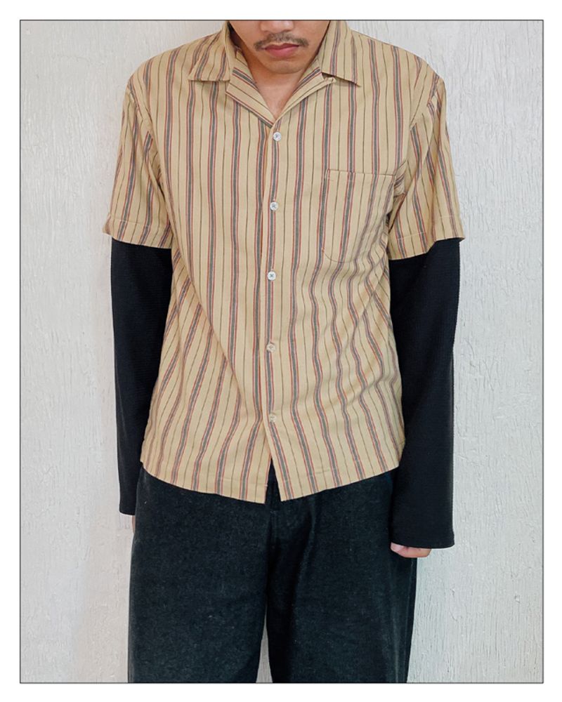 Boxy Long Sleeve Shirt - Ikka Stripe pattern, foto 2