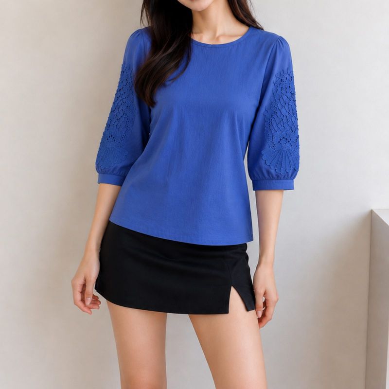 Atasan Blue MJ Blouse, foto 3